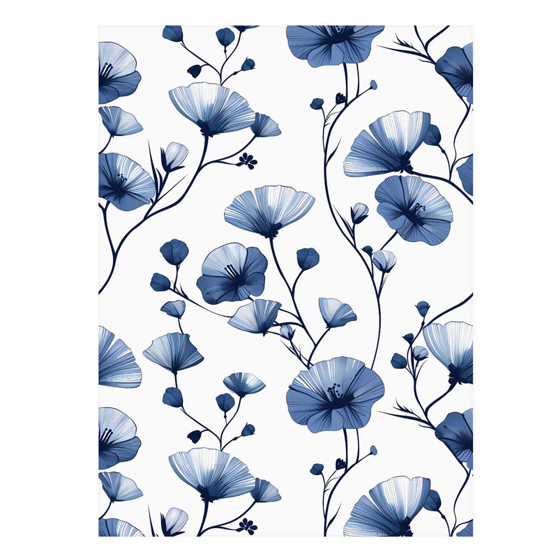«Floral Floral Symphony Dream IV», reproduction d'art moderne sans cadre, H 30 po x l 20 po