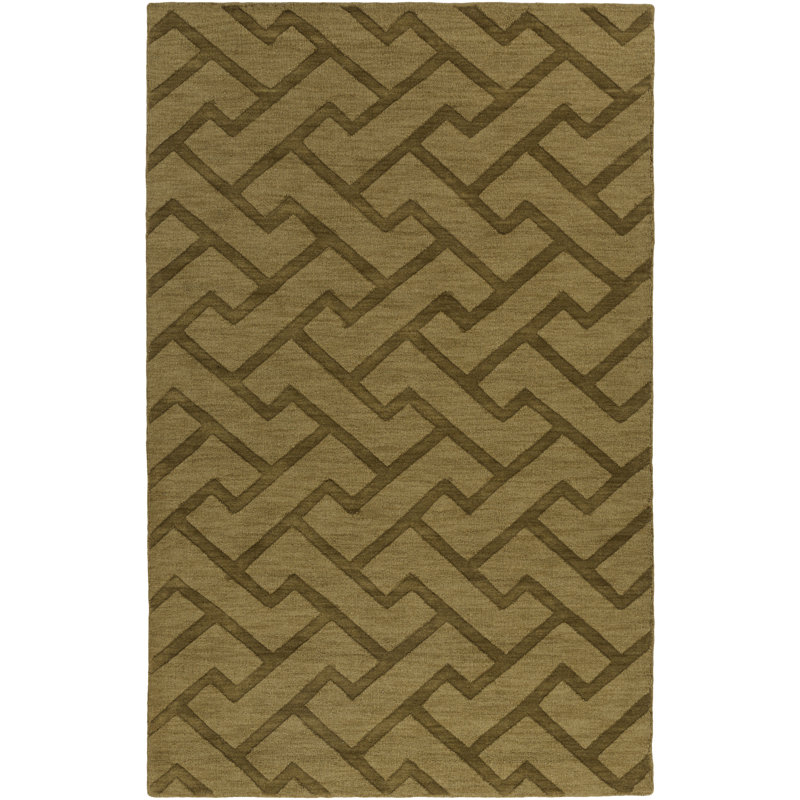 Villegas Wool Geometric Indoor Rug, Rectangle 9' x 13'