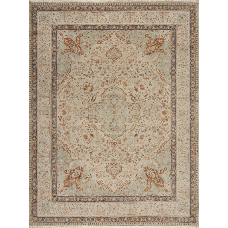 One-of-a-Kind 9.4 X 12.3 Hand Knotted Area Rug