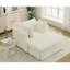 Chaise longue surdimensionnée en velours côtelé avec repose-pieds-1612799223