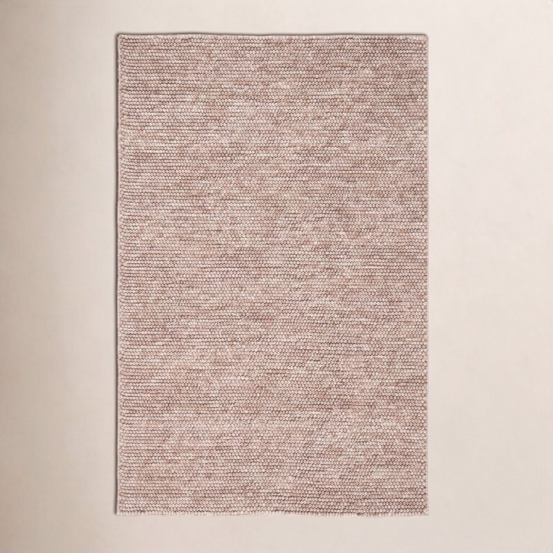 Tapis brun fait à la main Elle, Rectangle de 5 pi x 8 pi