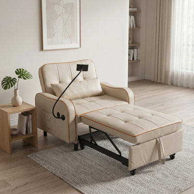 Canapé-lit simple 3 en 1, fauteuil pour petits espaces, fauteuil convertible