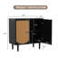 Armoire d'appoint 2 portes en rotin
