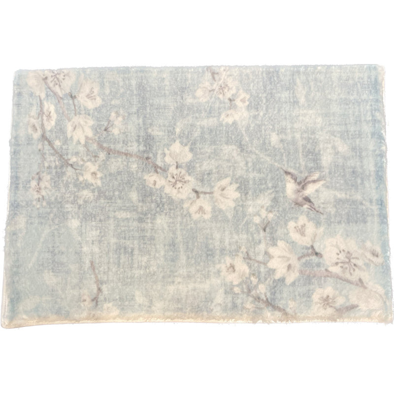 Blossom Fantasia Faux Fur Cloud Rectangle Washable Rug, Sky, Rectangle 5' x 7'