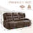 3-Seat Power Recliner Sofa Home Theater Seating With Drop Down Table, Led Ambient Lighting, Cup Holders, Side Pockets-1065416961