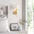 Ryland Metal Armed Sconce with Linen Shade-1757096832