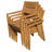 Maston Teak Solid Wood Patio Dining Set Umbrella Hole Included Rectangular Table-1431362572-1416922462
