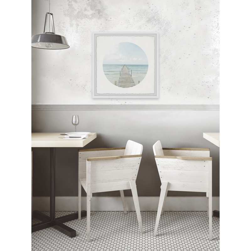 « path to sea »-cadre photo imprimé sur papier, H 12 po x l 12 po x P 1,5 po