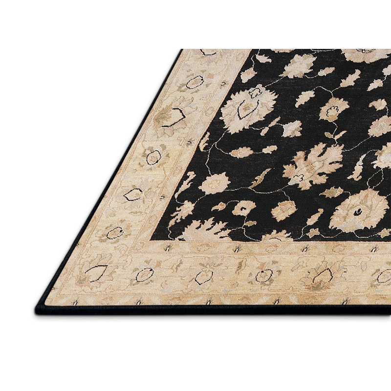 Tapis noir / beige Glenham, Rectangle 2 pi x 3 pi