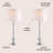 Larocco Crystal Standard Table Lamp