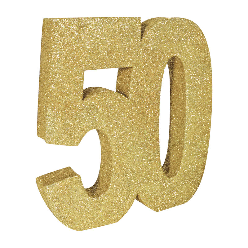 Centre de table 3-D scintillant "50"