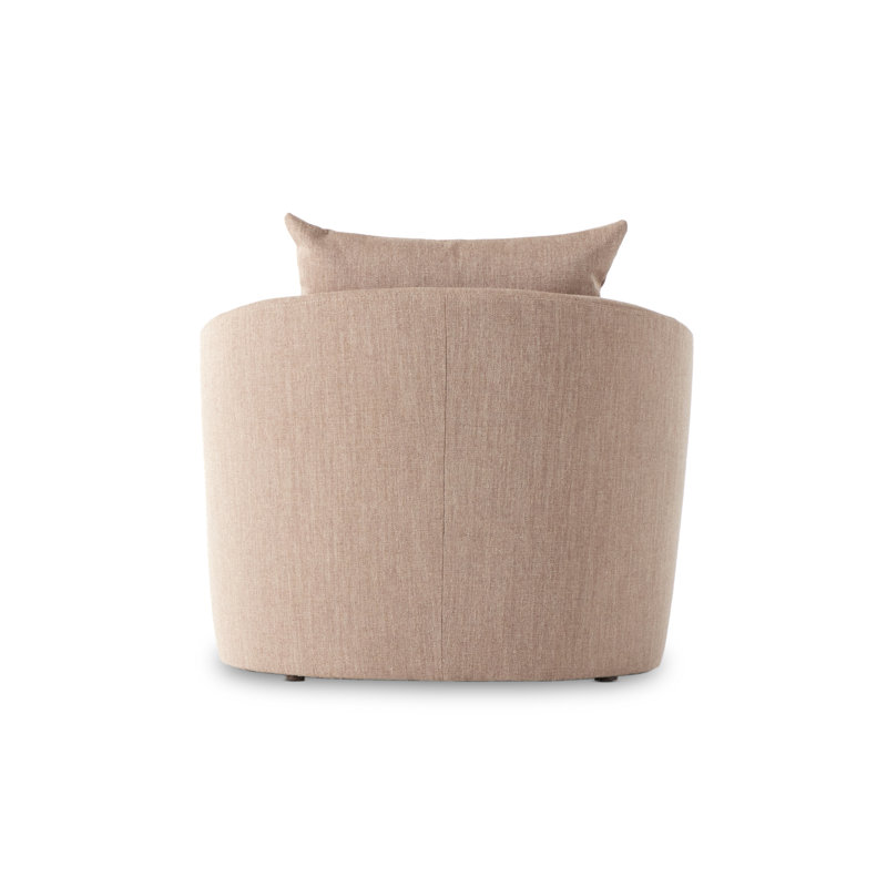 Farrah Chaise Lounge, Alcala Fawn 70% Polyester/20% Viscose/10% Flax
