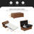 61.23'' Faux Leather Sofa-558127107
