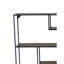 Support mural Ryl, tablettes ouvertes asymétriques 30 po, métal noir