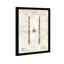 Baseball Bat 1885 Parchment - Reproduction d'art graphique sur papier encadré