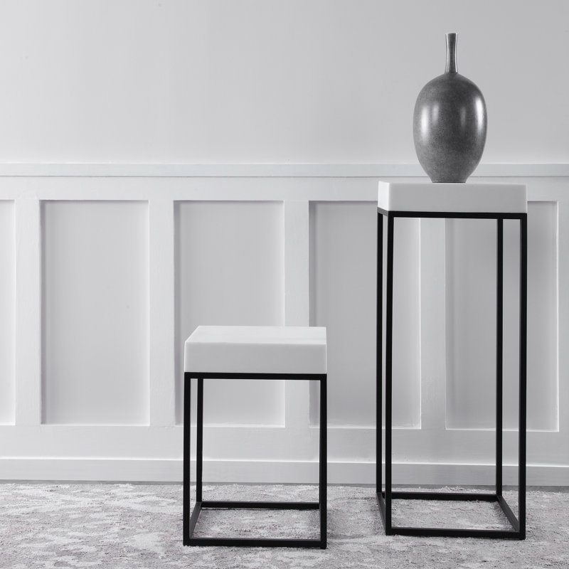 Lily Square Pedestal Plant Stand
