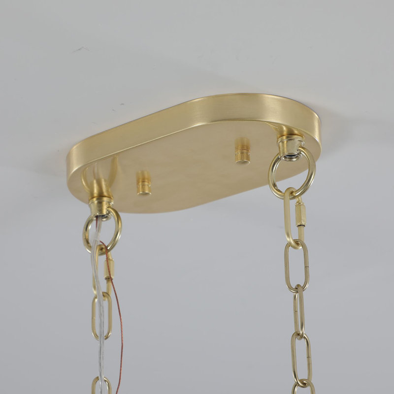 Lustre en cristal doré, luminaire suspendu suspendu pour lustre de salle à manger / chambre / vestibule