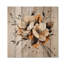 «Floral Dance Of Smooth Abstract Flowers II», art mural en bois botanique sur bois de pin naturel-694955325