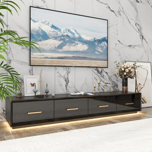 Morrigun 70.9'' Media Console TV Stand with LED Light(incomplete box  1 )