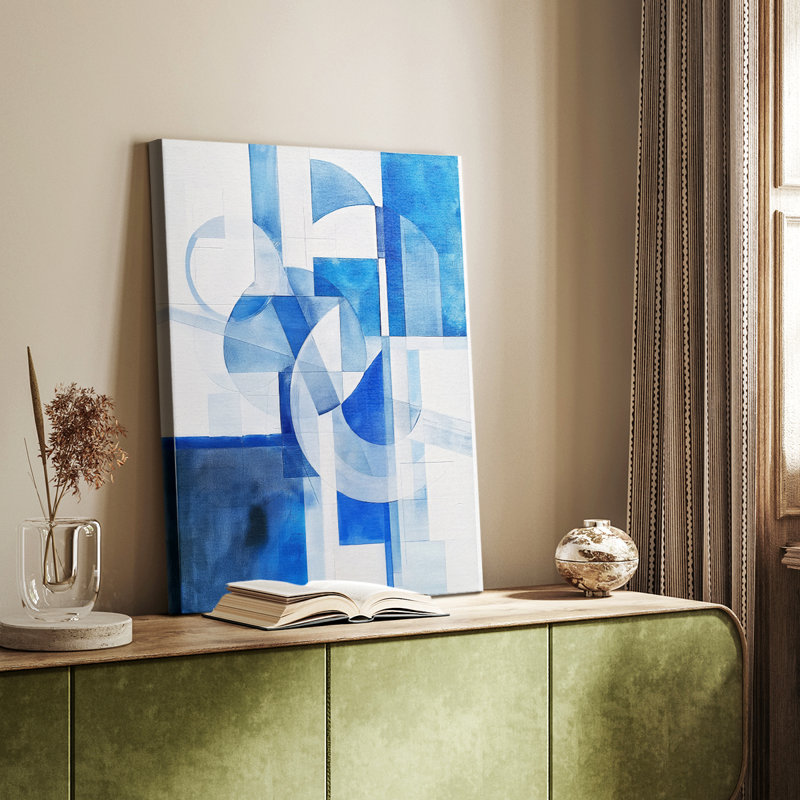 Série ABSTRACT Cxxiii - Toile tendue avec châssis de qualité supérieure - Prêt à être accroché, H 48 po x l 32 po
