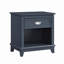 Table de chevet 1 pièce avec tiroirs de rangement bleu marine-1869025920