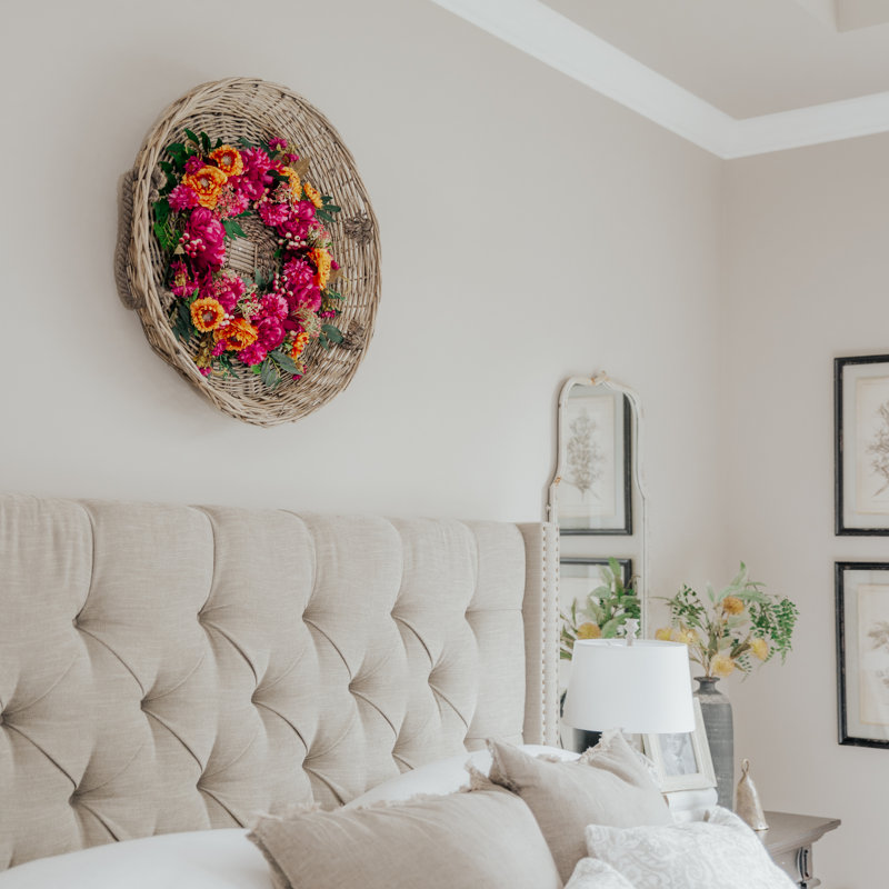 Handcrafted Faux Marigold 21'' Wreath