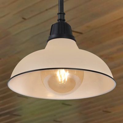 Luminaire suspendu d'extérieur à DEL intégré à 1 ampoule 9,25 po Mamani