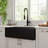 CASAINC Single Bowl Fireclay Farmhouse Kitchen Sink With Faucet Included-101121547