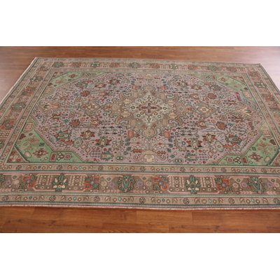 Tapis traditionnel rétro en laine 6 x 9