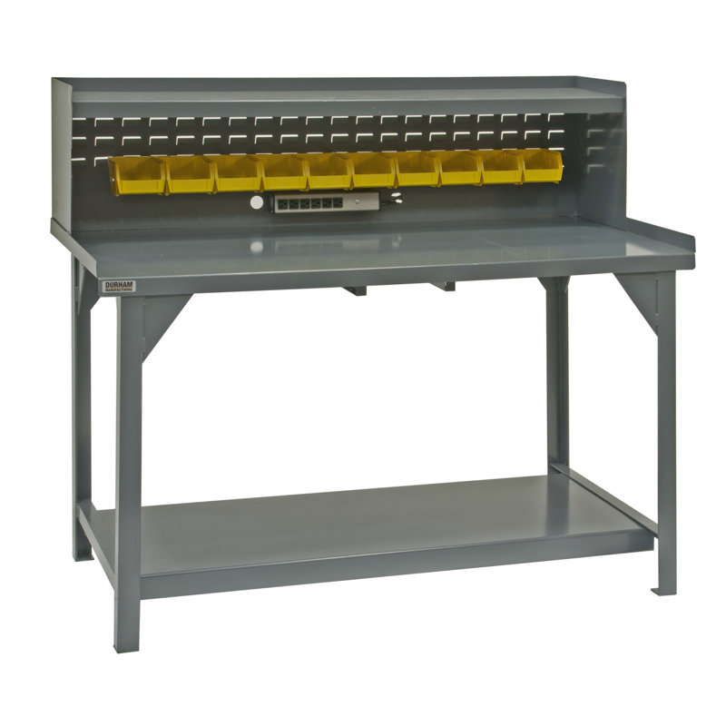 Steel Top Workbench, 34" H x 60" W x 30" D