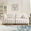 Canapé-lit futon, canapé-lit futon confortable avec 2 coussins carrés, canapé-lit convertible avec dossier réglable-1691933653