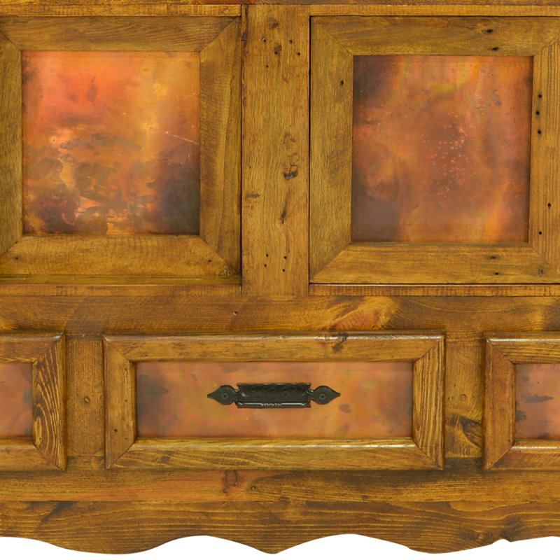 Daveya 66'' Solid Wood Top Console Table
