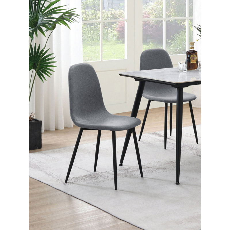 Ensemble de 4 chaises d'appoint rembourrées Jazmine
