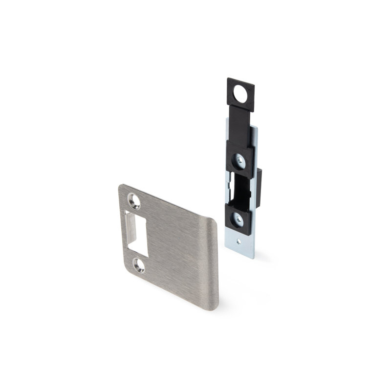 FHC LS4902 Deadlatch Strike for Center Hung Door, 4-1/2" Frame Depth, Aluminum Material and Finish, Single Pack