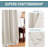 Curtains for Bedroom/Living Room 2 Panels Set - Thermal Insulated Room Darkening Grommet Top Curtains-735006364-735006394