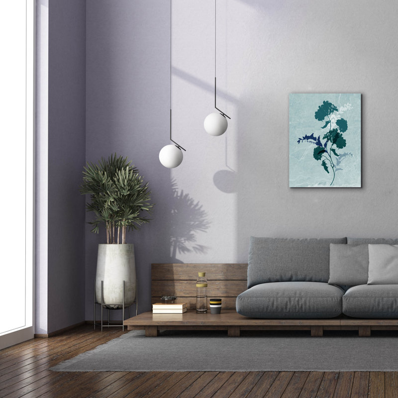 «Epic Graffiti» «Dry Blue Flowers 2» par Sabrina Balbuena, art mural sur toile, 26 po x 34 po, H 34 po x l 26 po