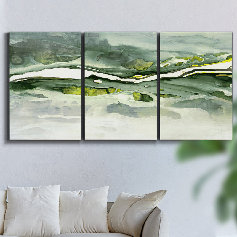 Saut à la vague - Toile encadrée multi-pièces, H 60 po x l 120 po x P 2 po