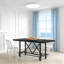 Élégante table de salle à manger rectangulaire avec une fabrication durable et un design polyvalent pour les cuisines et les salons modernes