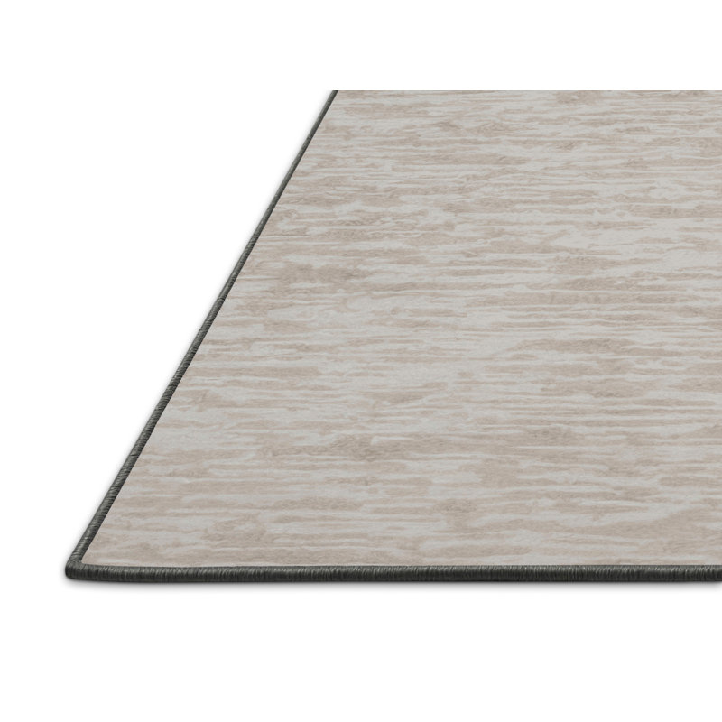Tapis gris soyeux et moelleux, Rectangle 7 pi x 10 pi