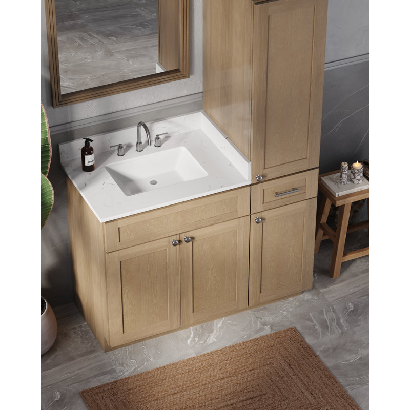 Meuble-lavabo simple 45 po Disar, Chêne naturel