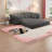 Compression Multifunctional Sofas, Teddy Fabric Modern Home Sleeper