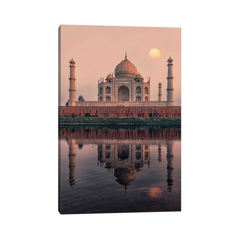 Taj Mahal Sunset by Manjik Pictures - Gallery-Wrapped Canvas Giclée on Canvas, Wrapped Canvas, 20.32 cm H x 30.48 cm W