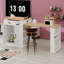 Console multi-fonctions extensible avec tiroirs, armoire et tablettes pour la salle à manger et le salon