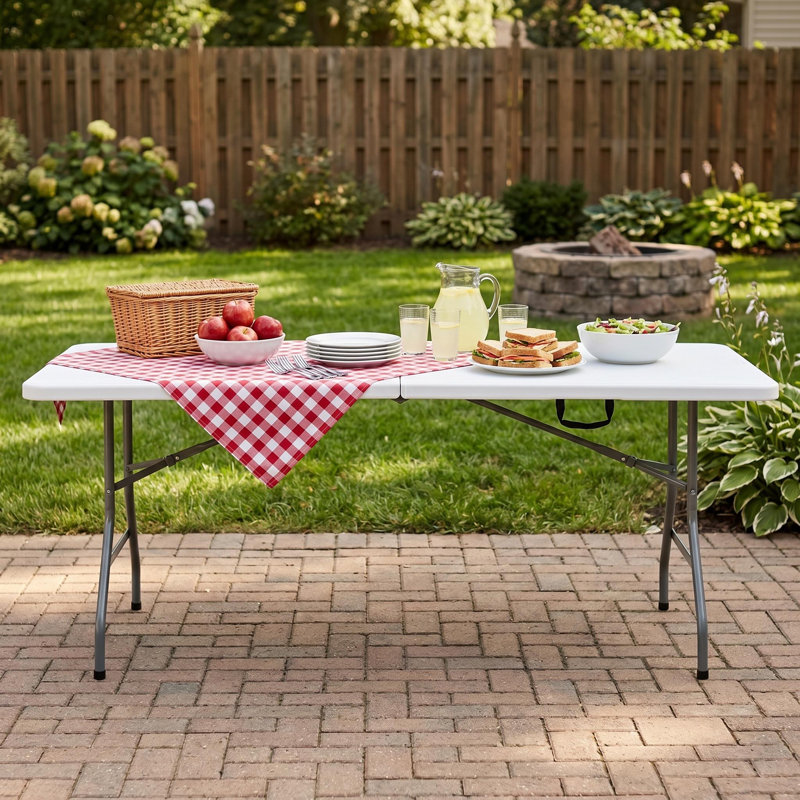 Table pliante blanche 6 pi pour l'extérieur