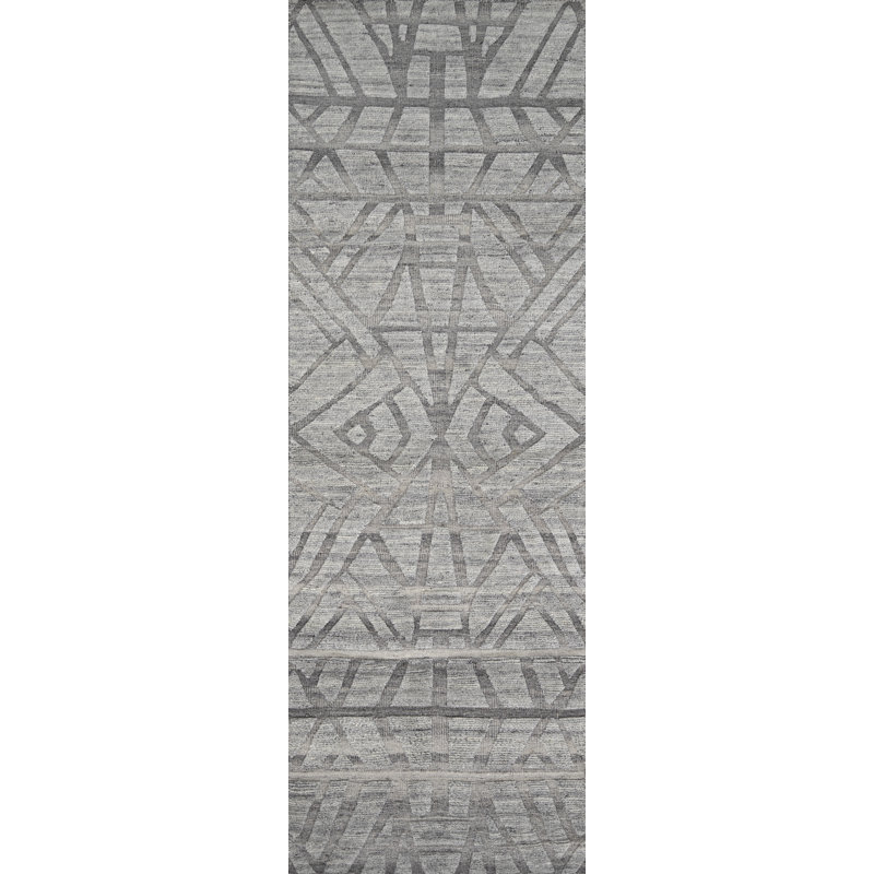 Bariloche Wool Geometric Area Rug, Runner 3' x 9'