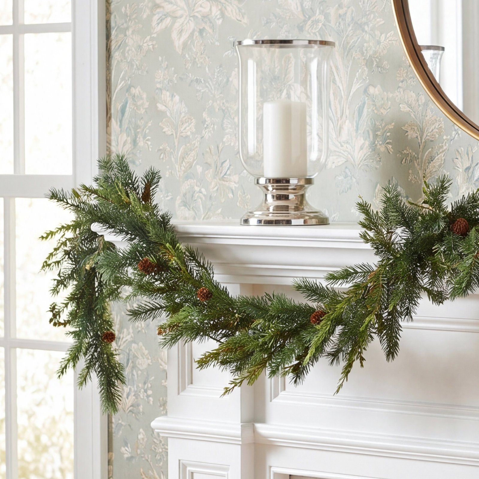 Hemlock 72'' in. Faux Pine Garland