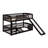 Twin Over Twin Bunk Bed With Fence-1243851746