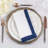 Contrast Border Two-tone Hemstitch Cloth Napkins 20" W X 20" L, Set Of 4-1452032726