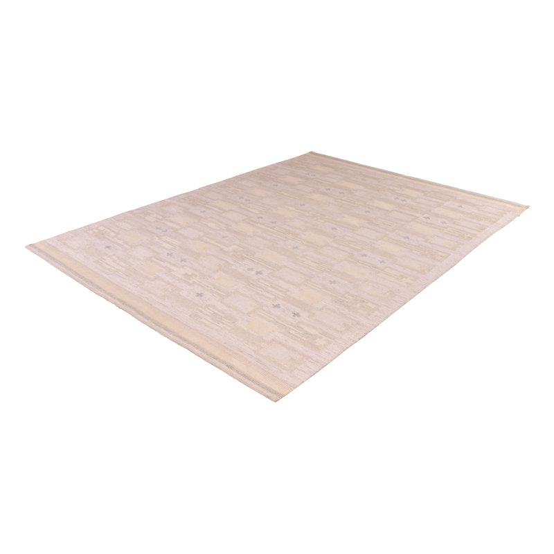 Wool Geometric Area Rug, Rectangle 5' x 8'