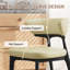 Modern Fully Assembled Dining Chairs Set, Faux Leather With Solid Wood Legs-795834292-795834300-795834303